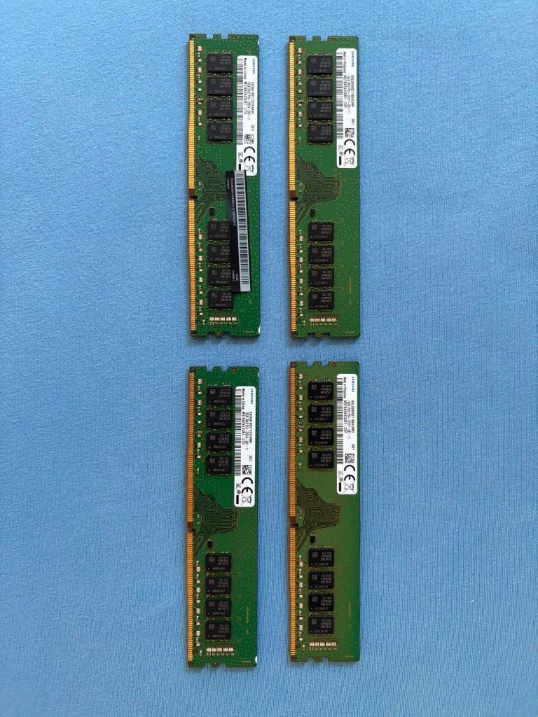 64GB DDR4 geheugen - 4x 16GB Samsung PC4-2666 - werkend, Computers en Software, RAM geheugen, Gebruikt, DDR4, Ophalen of Verzenden