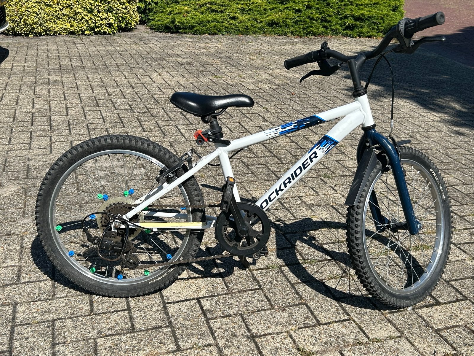 Rockrider mountainbike wit/blauw - 20 inch ST 120 RR, Minder dan 45 cm, Ophalen, Gebruikt, Overige merken