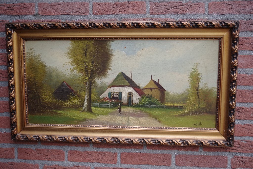 Schilderij, Ophalen, Gesigneerd, Landschap