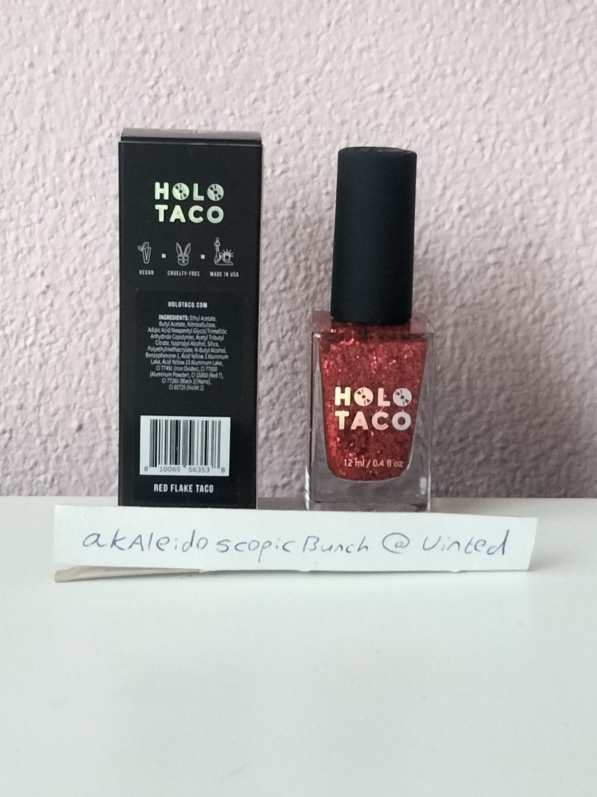 Holo Taco - Red Flake Taco, Nieuw, Ophalen of Verzenden, Rood, Handen en Nagels