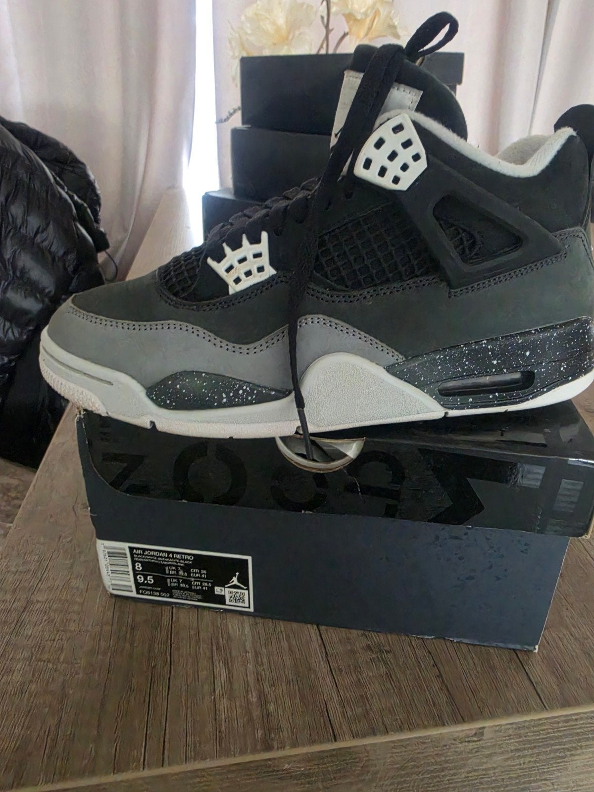 Nike Air Jordan 4 Retro 'Black Cat' Sneakers - Maat 41, Nike Jordan, Zwart, Ophalen of Verzenden, Sneakers of Gympen