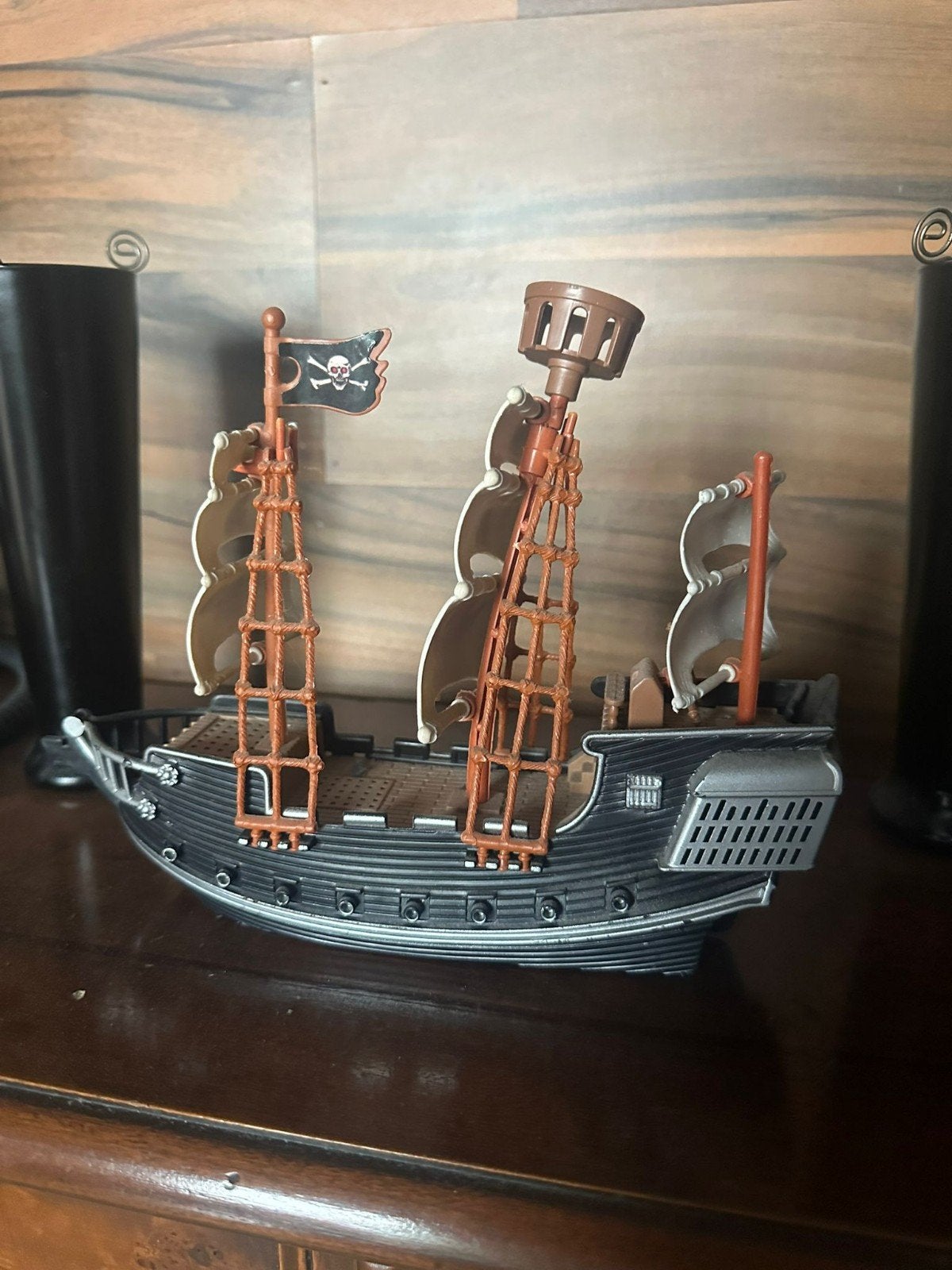 Piratenboot Beeldje, Ophalen of Verzenden, Gebruikt
