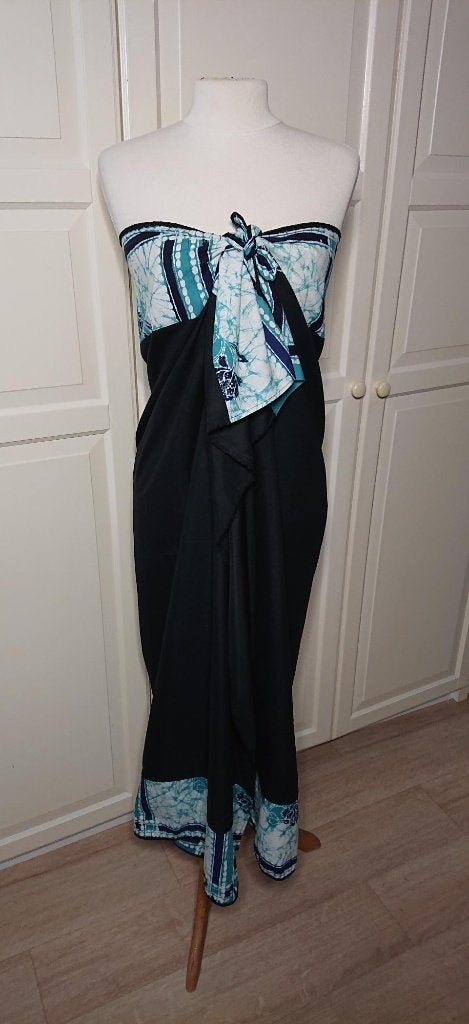 Diverse pareo sarong sauna omslagdoek extra breed, Ophalen of Verzenden, Zo goed als nieuw, Zwart, Overige typen