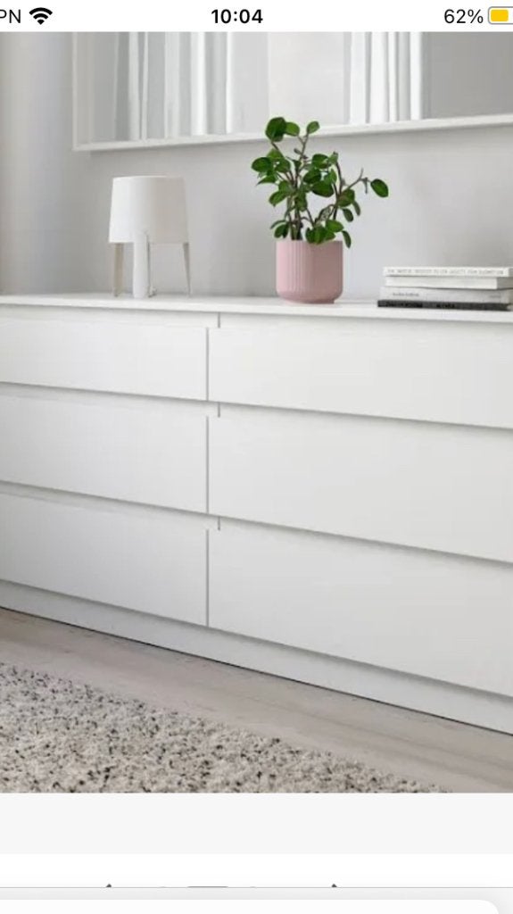 Ladekast wit ikea, Ophalen, 100 tot 150 cm, 5 laden of meer, Modern strak