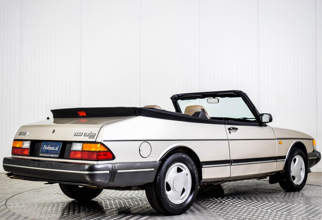 Saab 900 Turbo Cabriolet (bj 1993), Auto's, Saab, Gebruikt, Cabriolet, Leder, Handgeschakeld