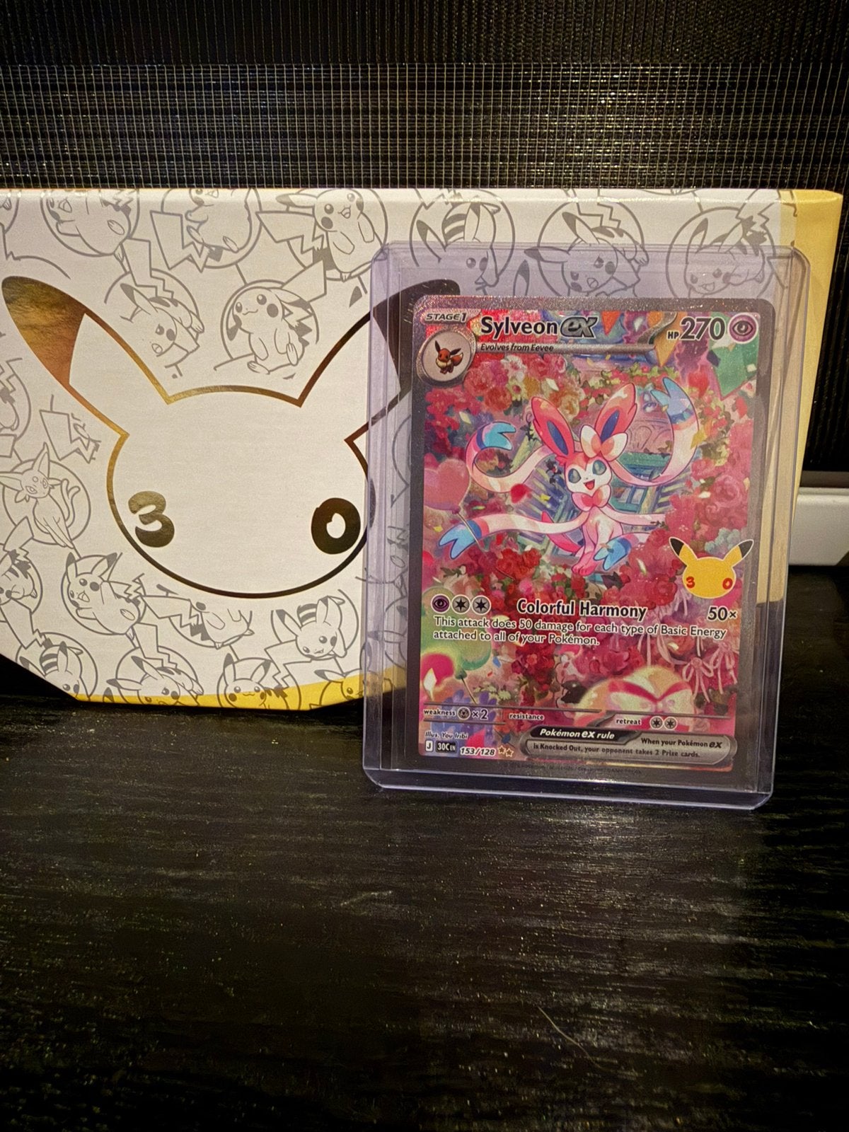 30th celebration Sylveon EX 153/128, Verzenden, Zo goed als nieuw, Losse kaart