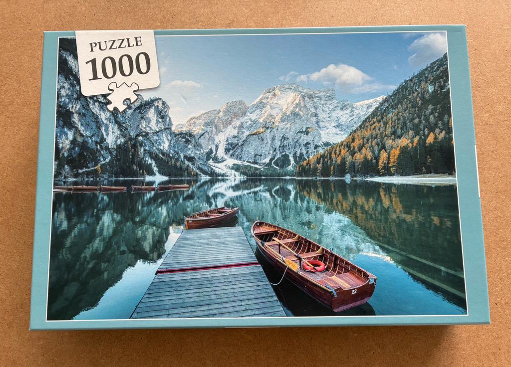 Puzzel 1000 stukjes Bergmeer, Ophalen of Verzenden, 500 t/m 1500 stukjes, Zo goed als nieuw