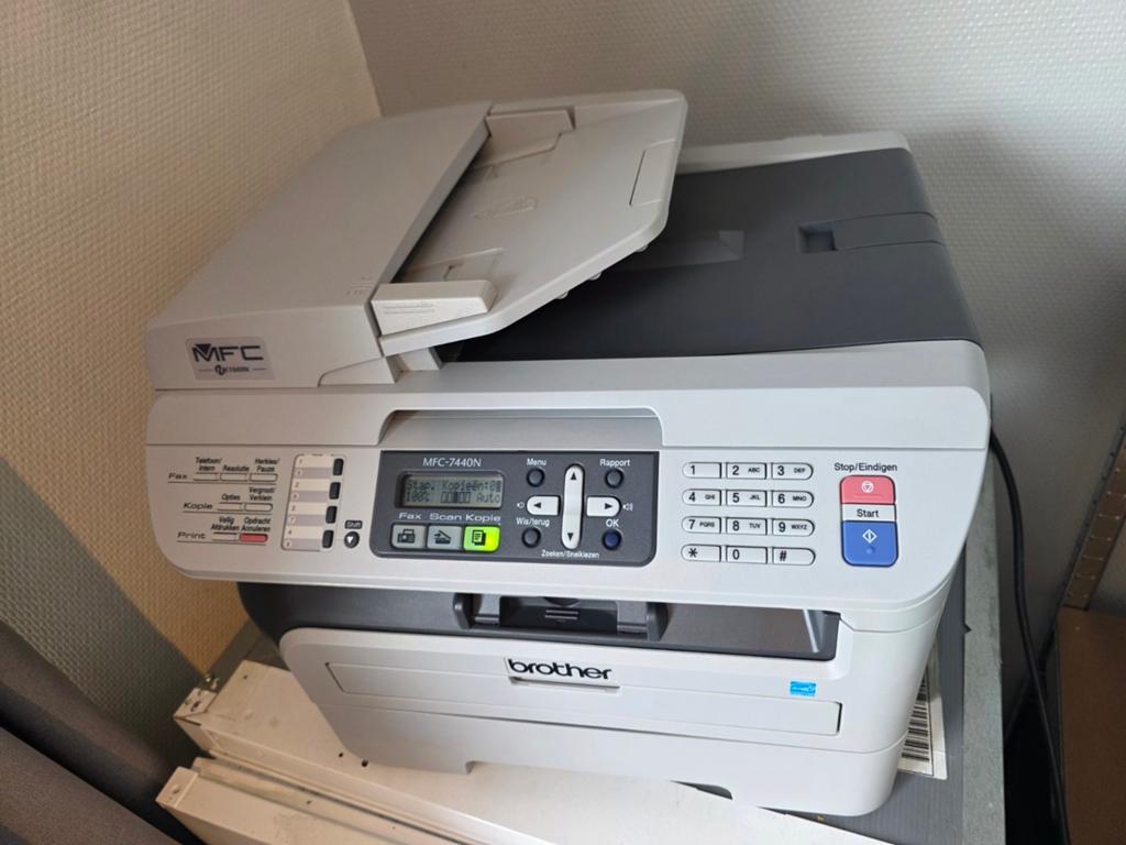 Brother MFC-7440N Zwart-Wit Laserprinter, Computers en Software, Printers, Ophalen, Brother all in one printer, Refurbished, Laserprinter