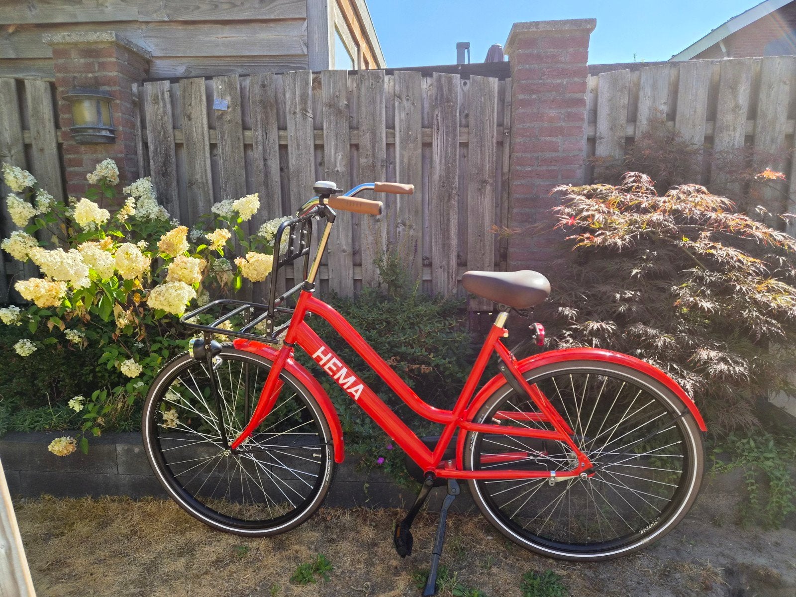 Nieuwe HEMA transportfiets dieprood, Terugtraprem, Nieuw, 50 tot 53 cm, Ophalen