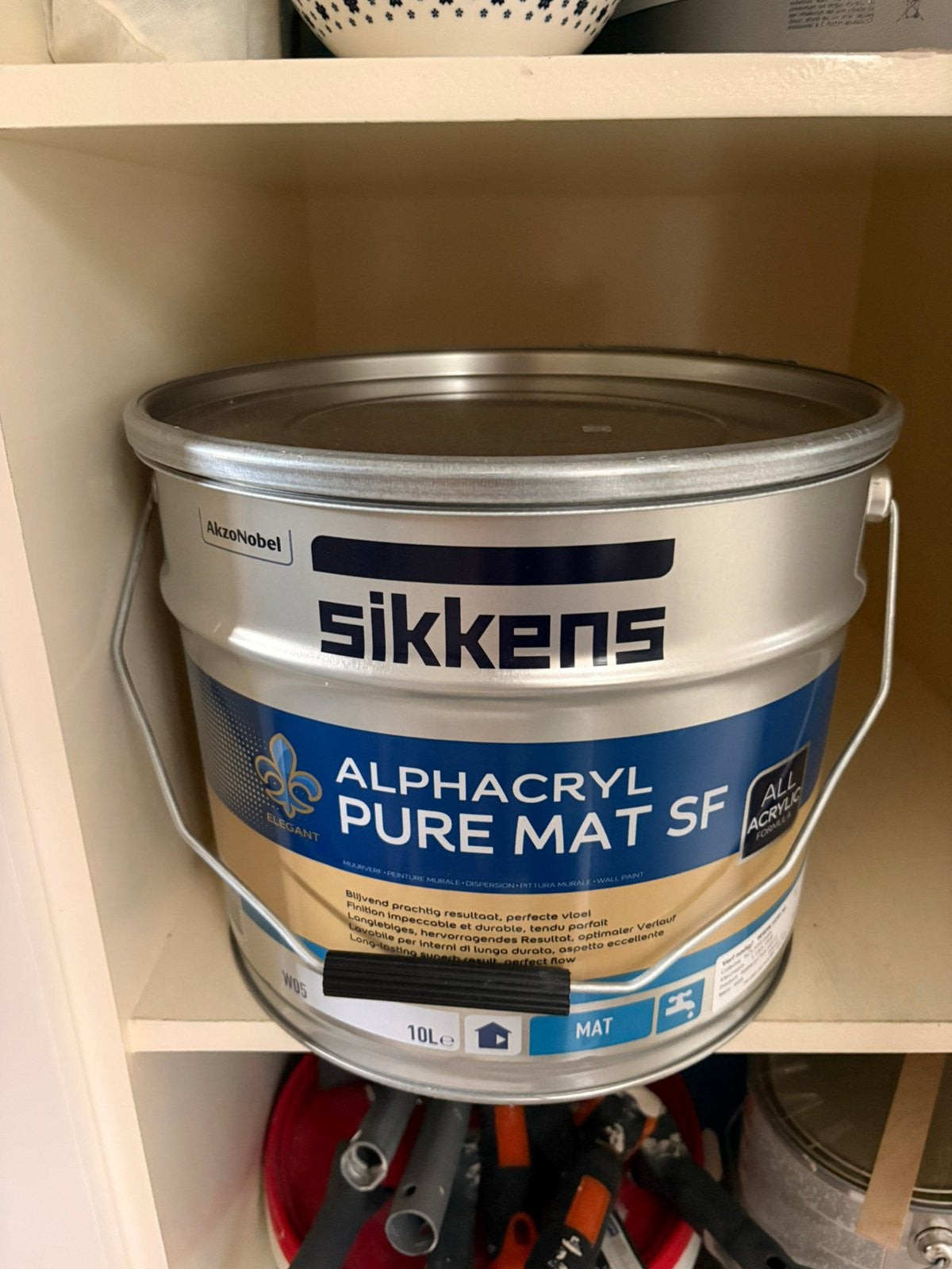 Sunkissed Dune verf en primer van Sikkens Eric Kusters, Ophalen, 5 tot 10 liter, Beige, Nieuw