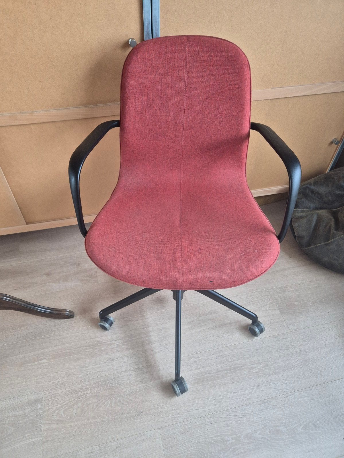 Ikea bureaustoel LÅNGFJÄLL, Ophalen of Verzenden, Gebruikt, Rood, Bureaustoel