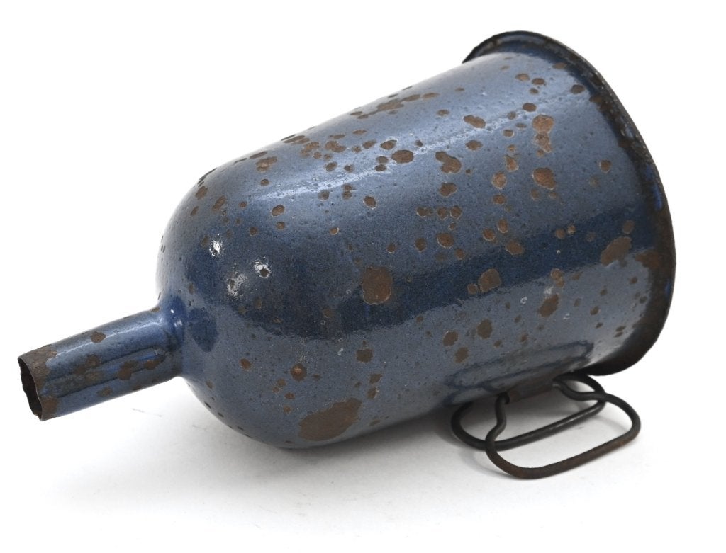 Wehrmacht blauw geëmailleerde veldfles vultrechter, Verzamelen, Militaria | Tweede Wereldoorlog, Verzenden, Landmacht, Duitsland