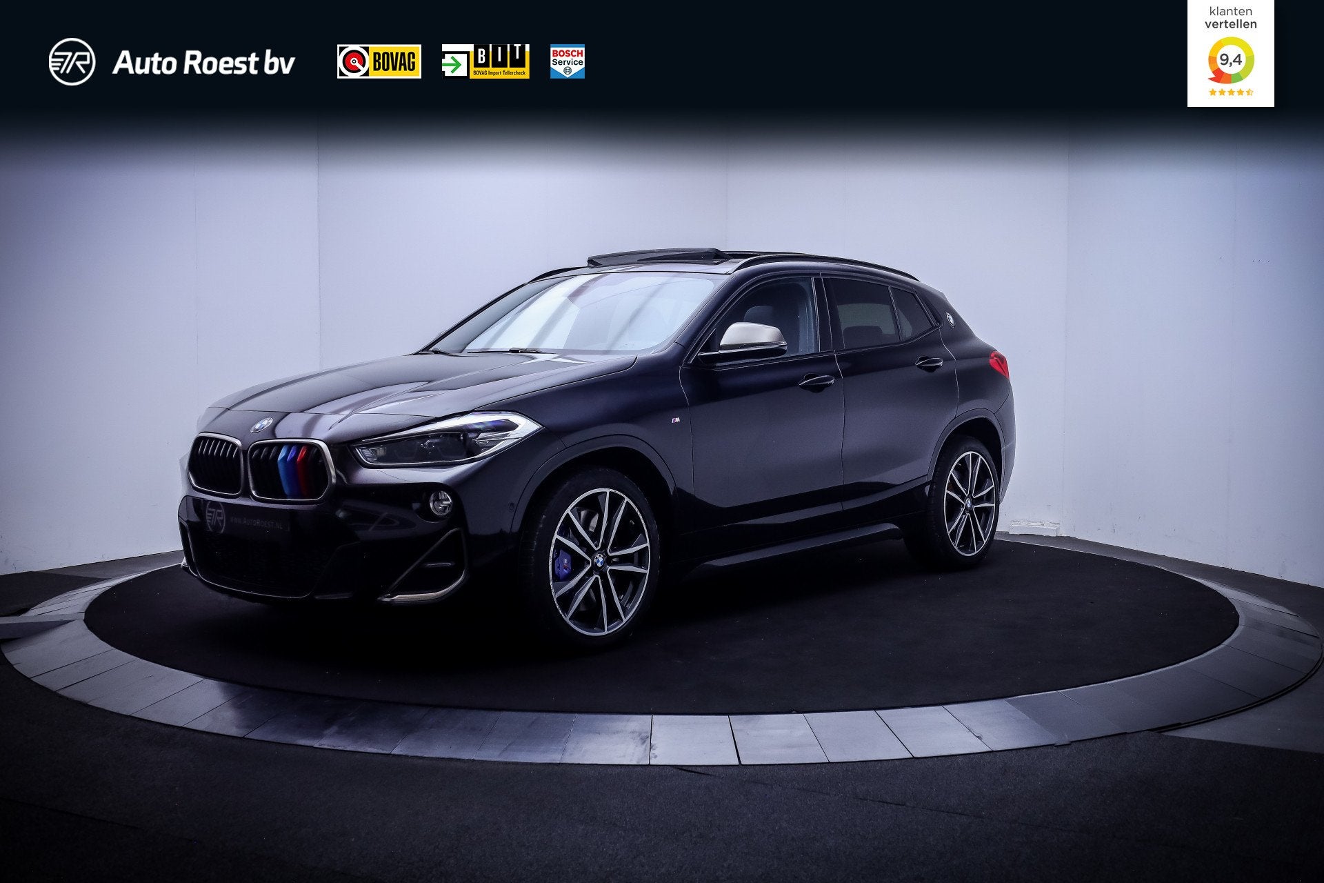 BMW X2 M35i High Executive PANO | CAMERA | HEAD UP | STUUR+S, Auto's, BMW, X2, Gebruikt, Zwart, 4 cilinders