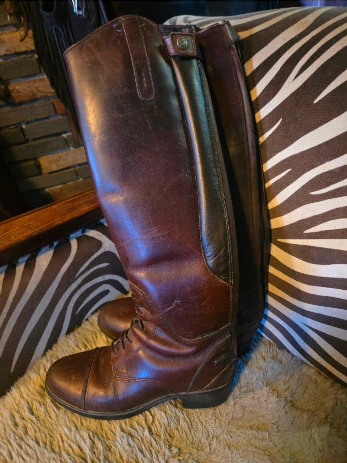 mooie bruine Ariat rijlaarzen mt 37.5, Dieren en Toebehoren, Paardrijkleding, Gebruikt, Dressuur, Ophalen of Verzenden, Ariat
