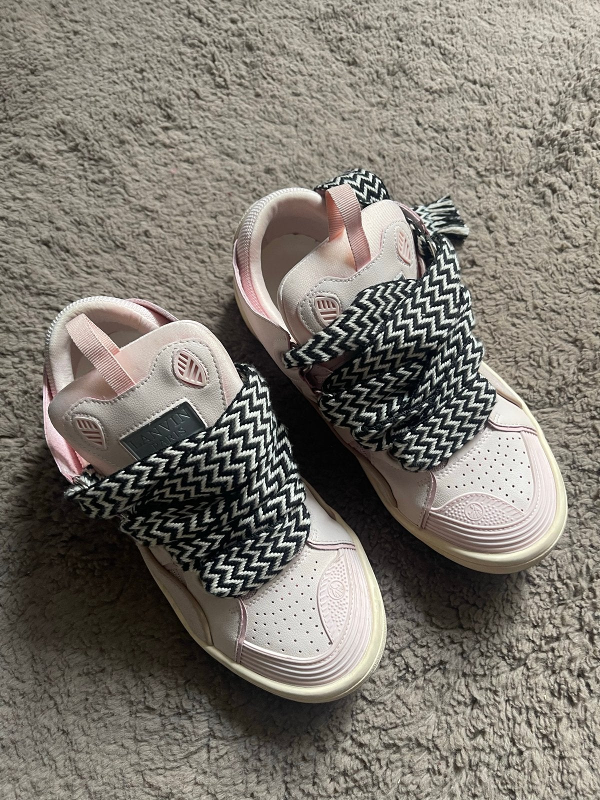 Lanvin Curb Sneakers Roze Maat 39, Ophalen of Verzenden, Zo goed als nieuw, Roze, Sneakers of Gympen