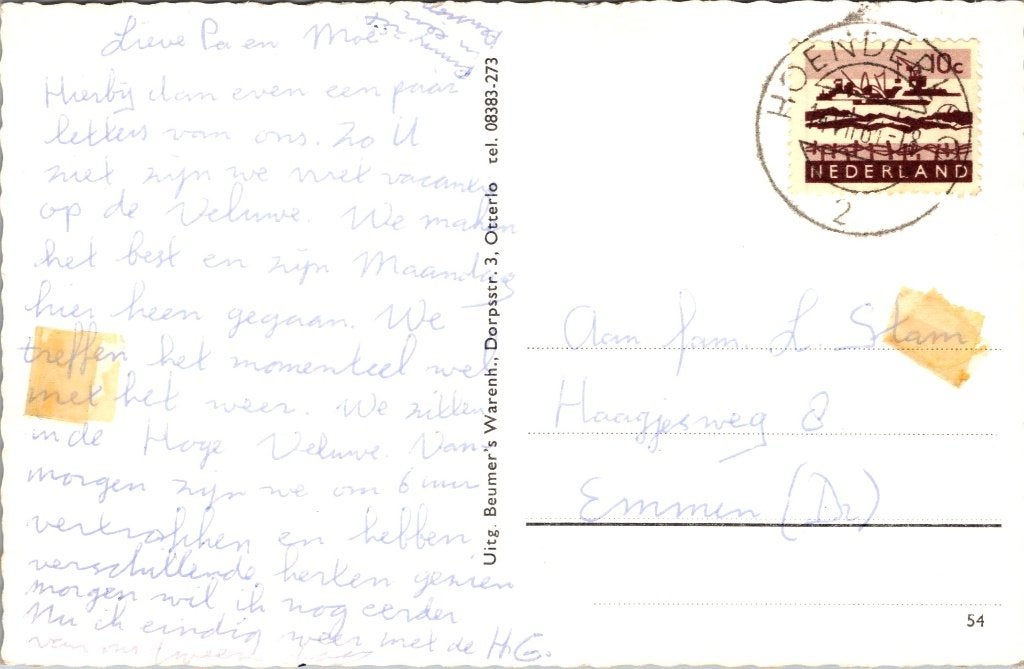 Otterlo - 12 oude ansichtkaarten Natuur III, Verzenden, 1960 tot 1980, Gelopen, Gelderland
