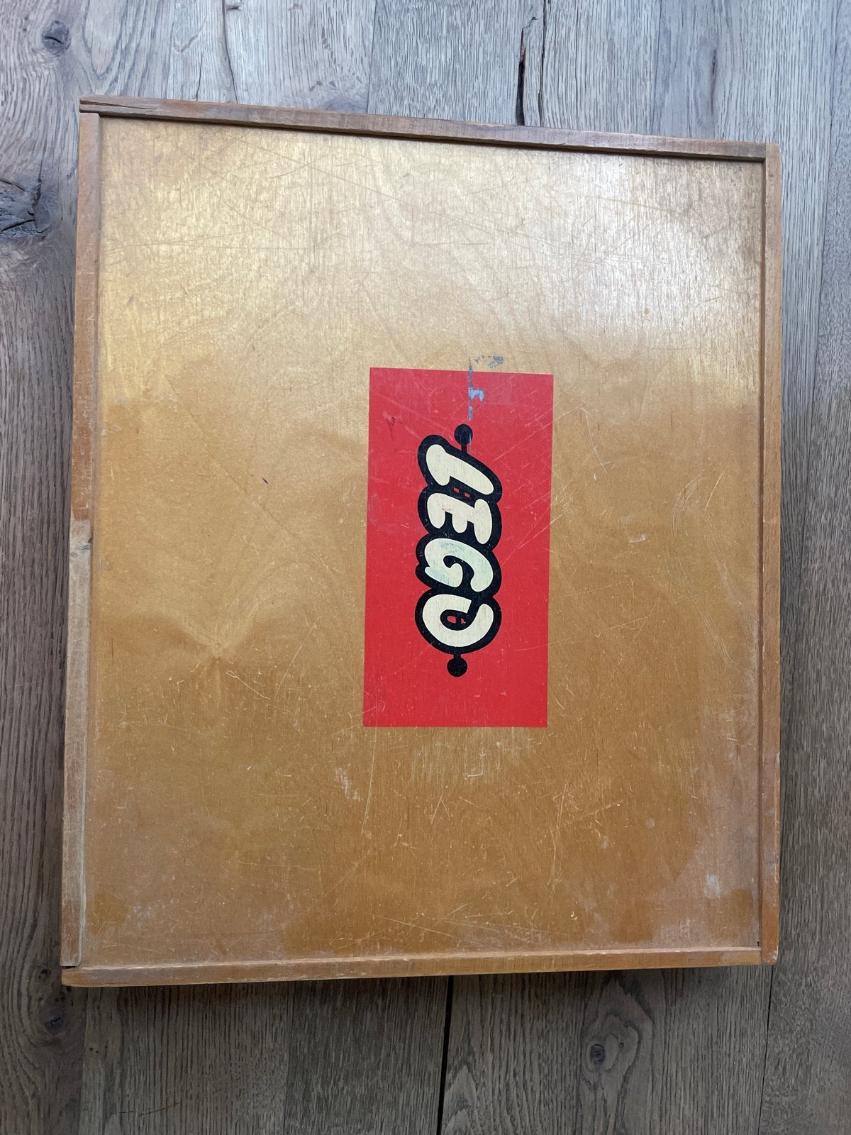 Vintage LEGO houten opbergdoos met vakken, Ophalen of Verzenden, Gebruikt, Overige typen, Lego