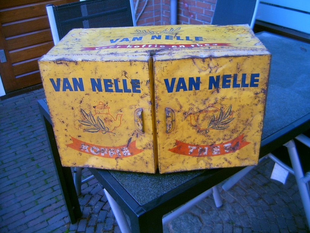 Thee en Koffie Blik, Verzamelen, Ophalen of Verzenden, Gebruikt, Koffie, Van Nelle