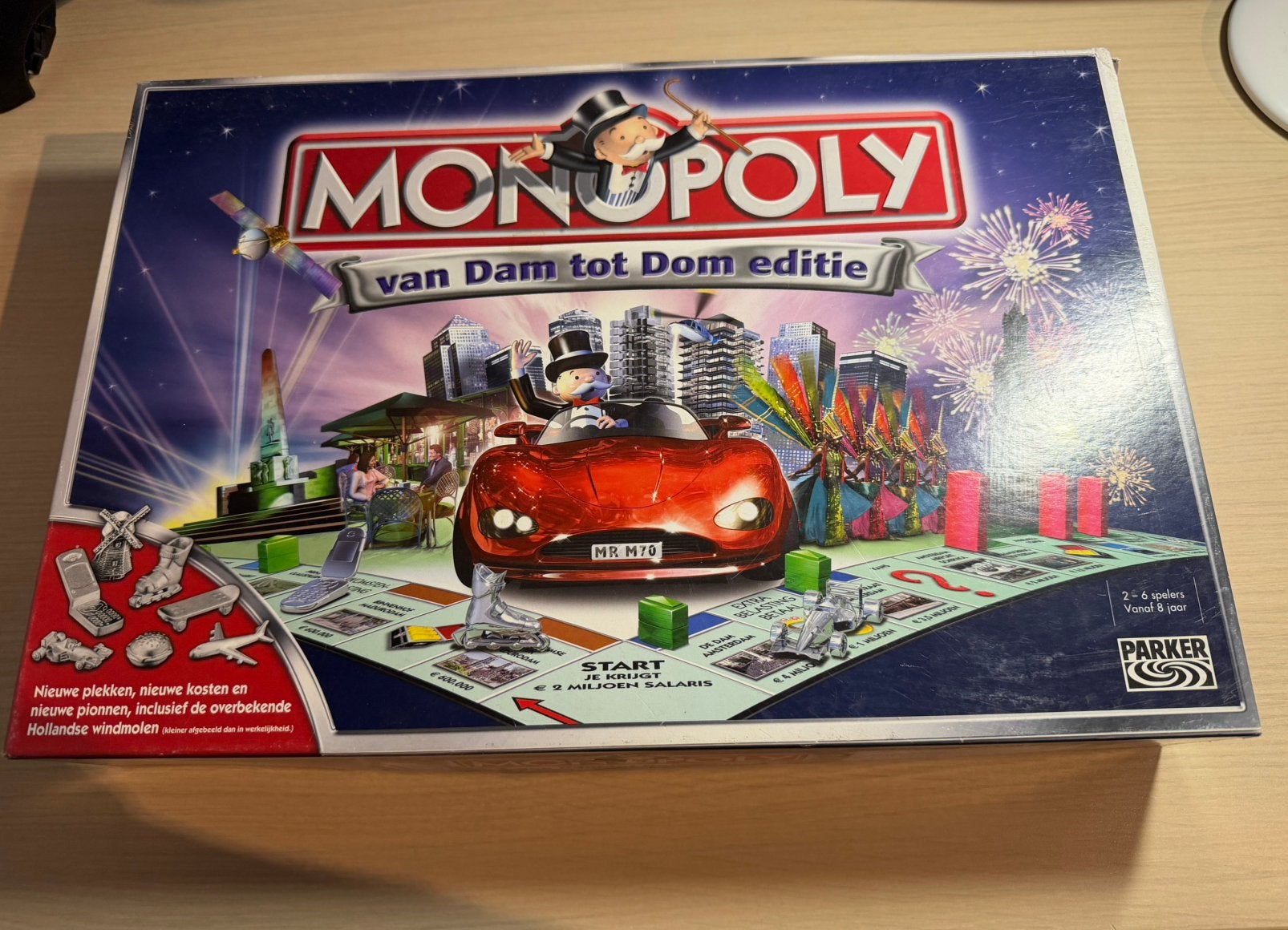 Monopoly - van Dam tot Dom editie, Een of twee spelers, Ophalen of Verzenden, Zo goed als nieuw, Parker
