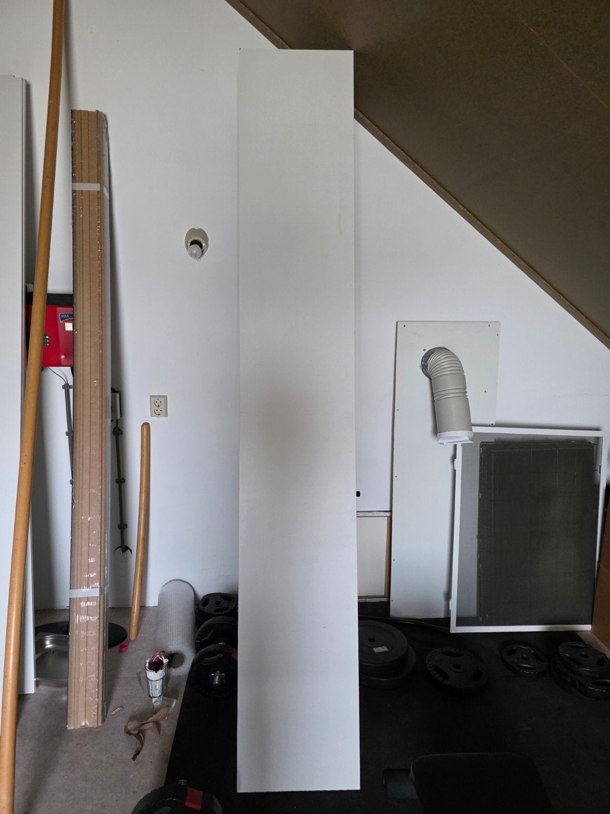 Witte kastplank of zijpaneel per stuk, Ophalen, Minder dan 50 cm, Gebruikt, 200 cm of meer