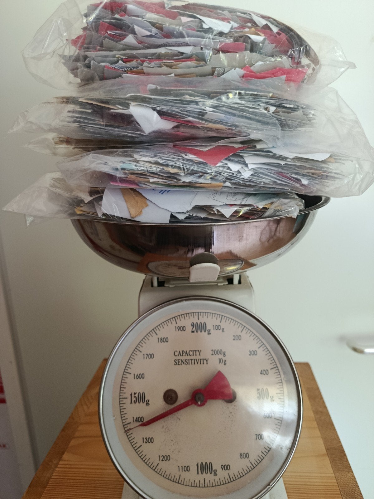 Duitsland - kilowaar. Bijna 1,5 kilo., Postzegels en Munten, Verzenden, 1990 tot heden, Gestempeld