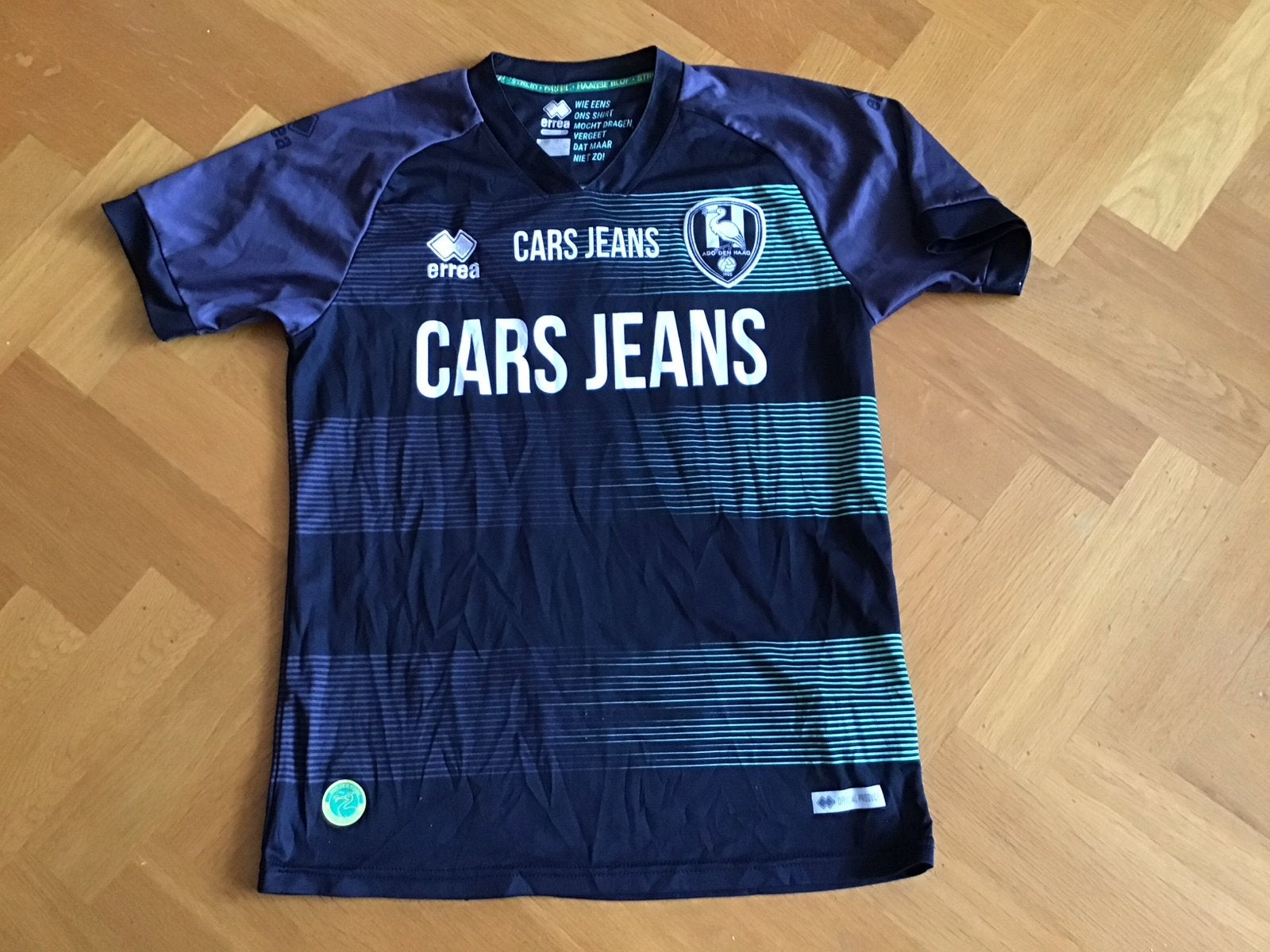 Errea Cars Jeans voetbalshirt - Maat M, Ophalen of Verzenden, Zo goed als nieuw, Voetbal, Meerkleurig