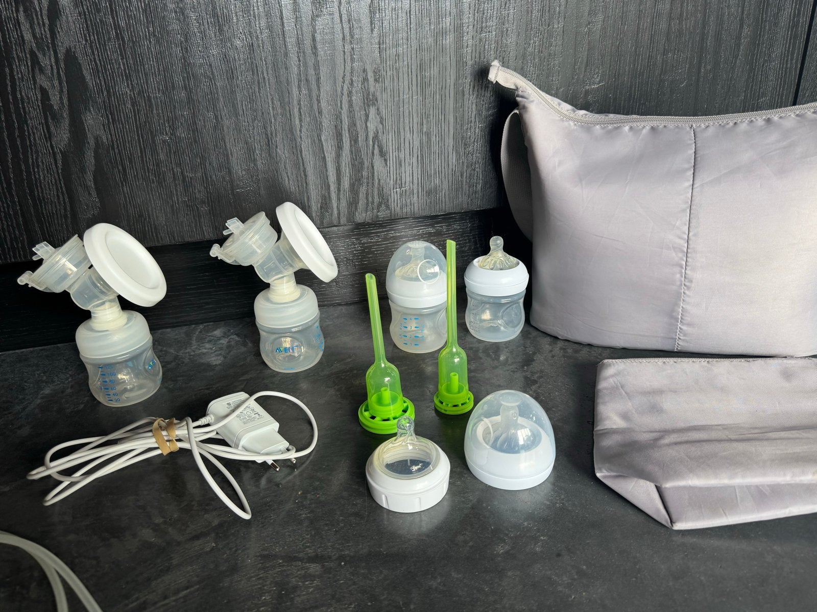 Philips Avent SCF398/11 - Dubbele Elektrische borstkolf, Borstkolf, Zo goed als nieuw, BPA-vrij, Philips Avent