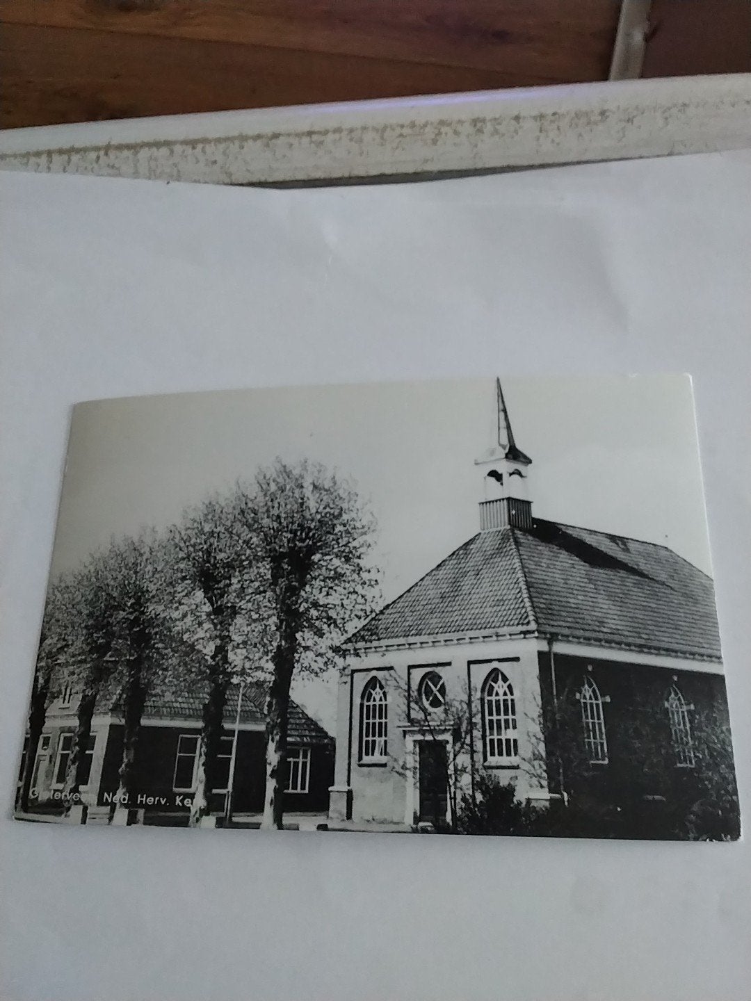 Oude Ansichtkaart Ned. Herv. Kerk Gieterveen, Ophalen of Verzenden