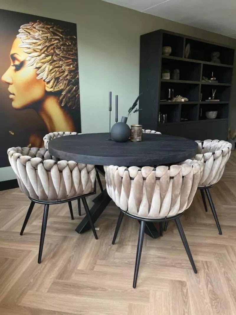 Moderne Eetkamer stoelen te koop eric kuster kuipstoelen, Ophalen, Overige kleuren, Nieuw, Vier