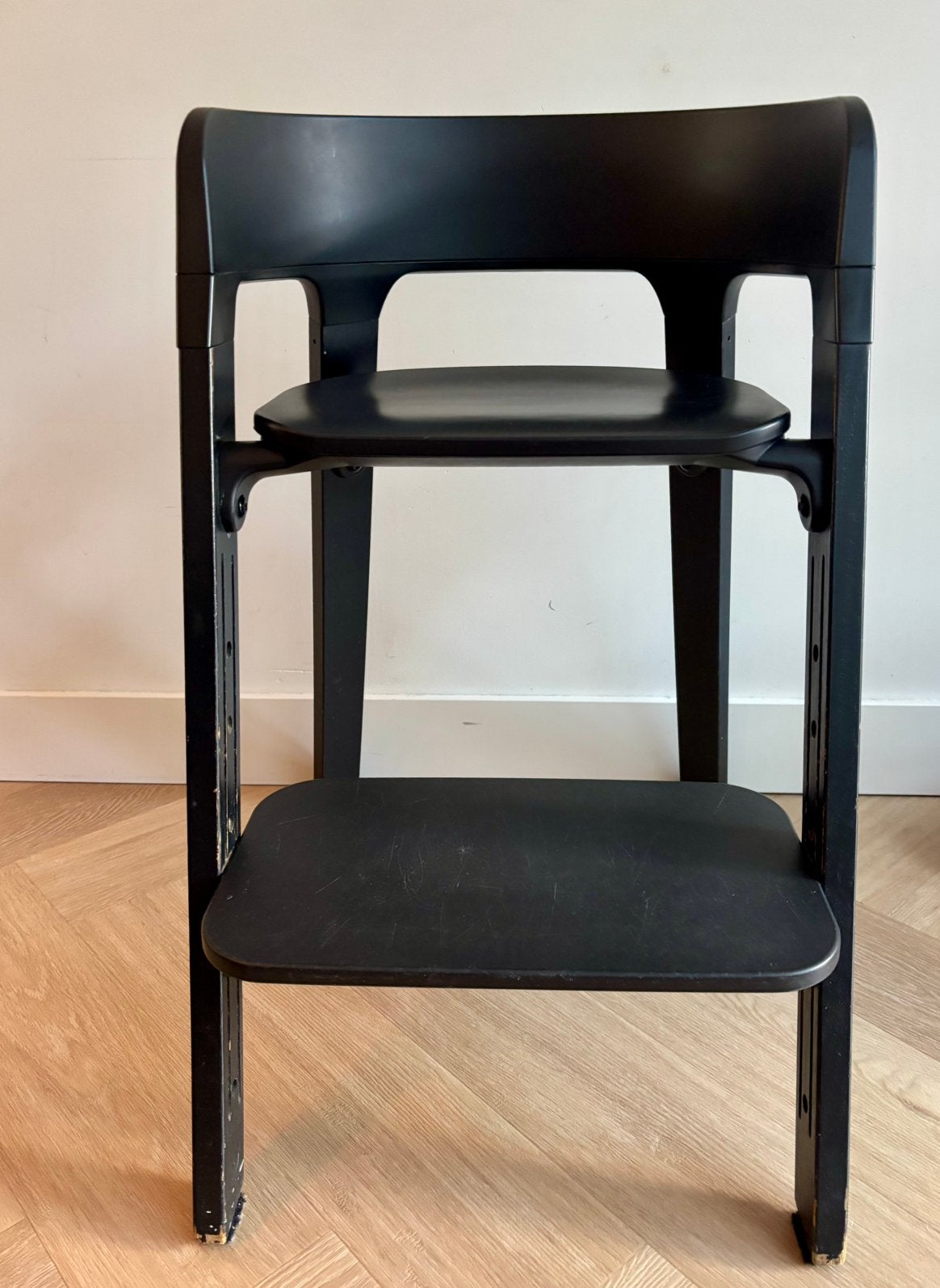 Stokke Steps zwart, Ophalen, Gebruikt, Meegroeistoel