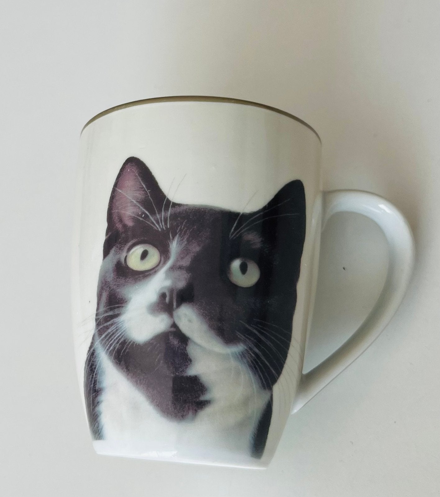 Mok met kattenillustratie  Francien van Westering, Ophalen of Verzenden, Zo goed als nieuw, Overige stijlen, Kop(pen) en/of Schotel(s)