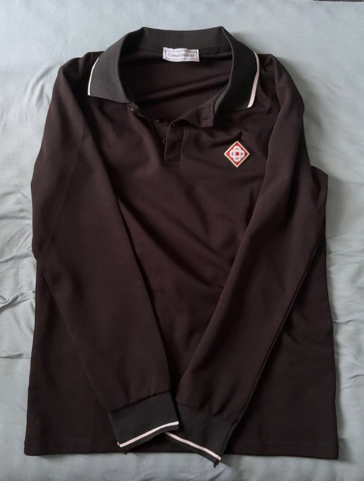 Casablanca Polo Shirt Lange Mouwen Zwart Maat S, Kleding | Heren, Truien en Vesten, Ophalen of Verzenden, Zo goed als nieuw, Maat 46 (S) of kleiner