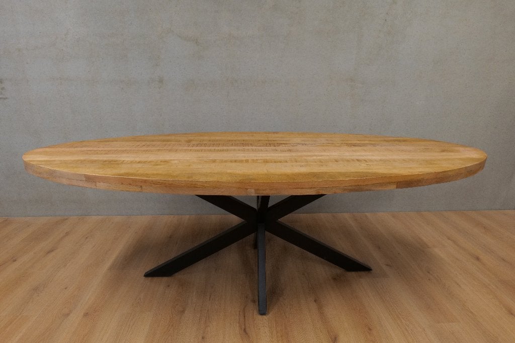 NIEUW Eettafel Ovaal | Deensovaal | Rond | Organisch, 100 tot 150 cm, Overige materialen, Ophalen of Verzenden, Vijf personen of meer