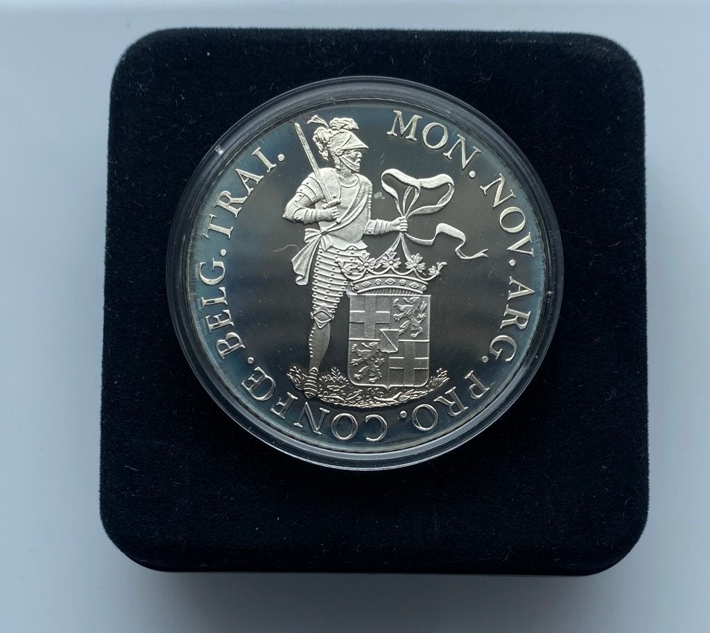 Zilveren Dukaat 1989 - naar dukaat van 1816, Ophalen of Verzenden, Zilver