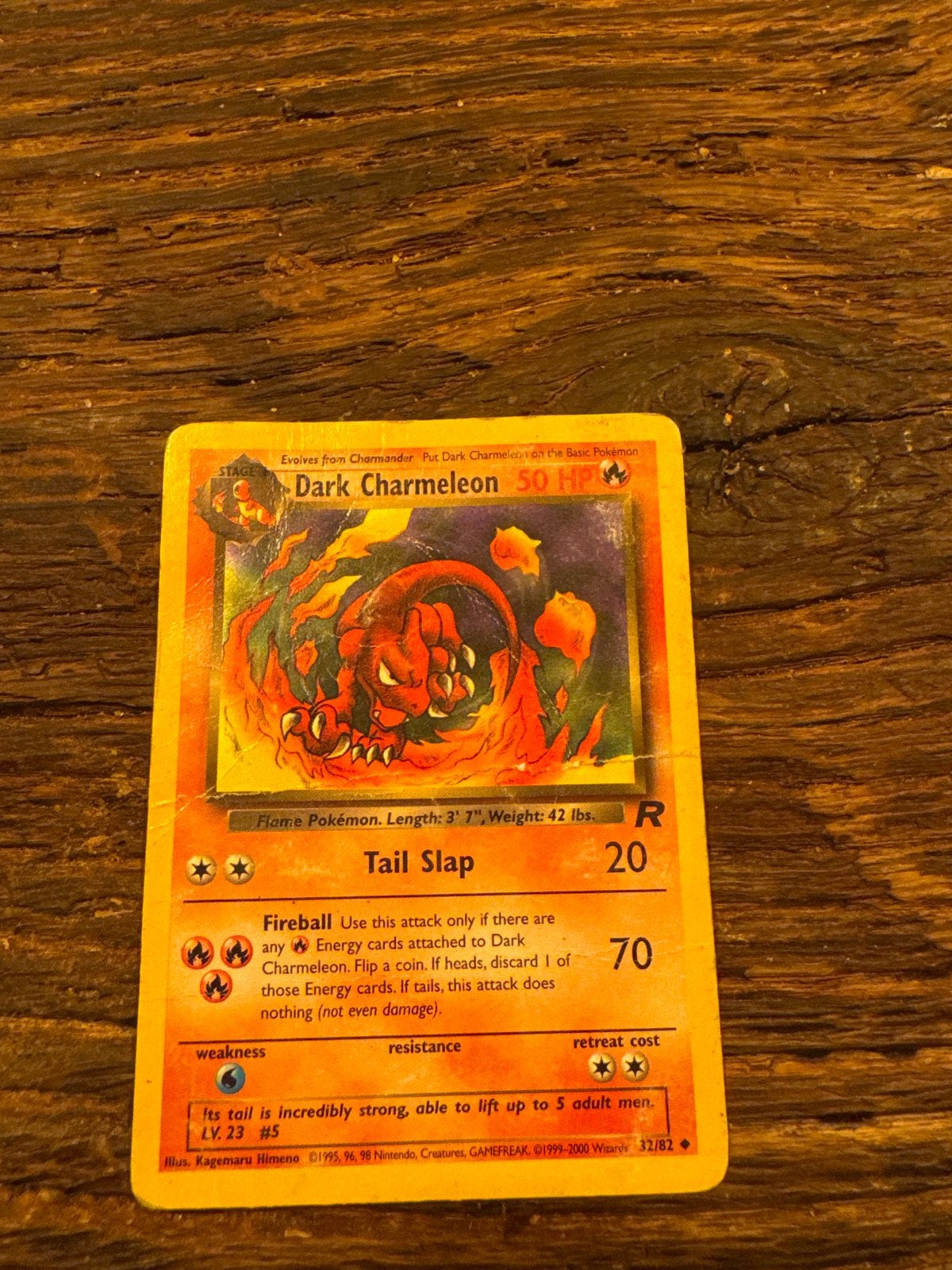 Pokémon Dark Charmeleon 32/82 Rocket Set, Ophalen of Verzenden, Gebruikt, Losse kaart