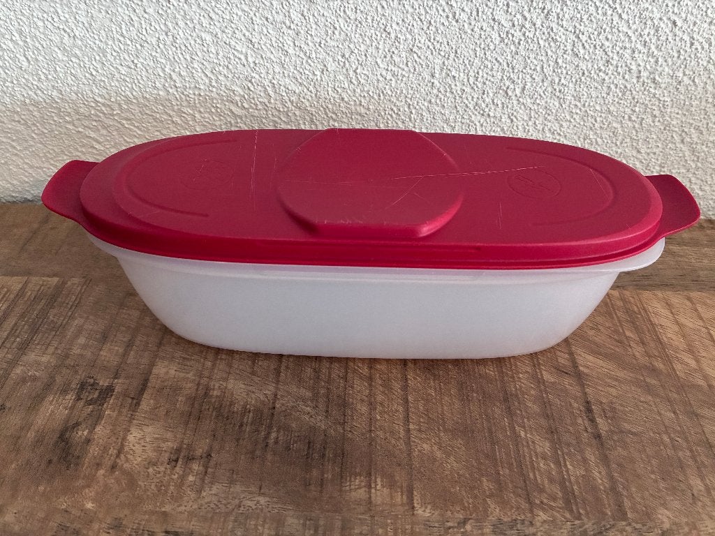 Tupperware bak voor worst - worstbox in goede staat., Ophalen of Verzenden, Gebruikt, Bak of Kom
