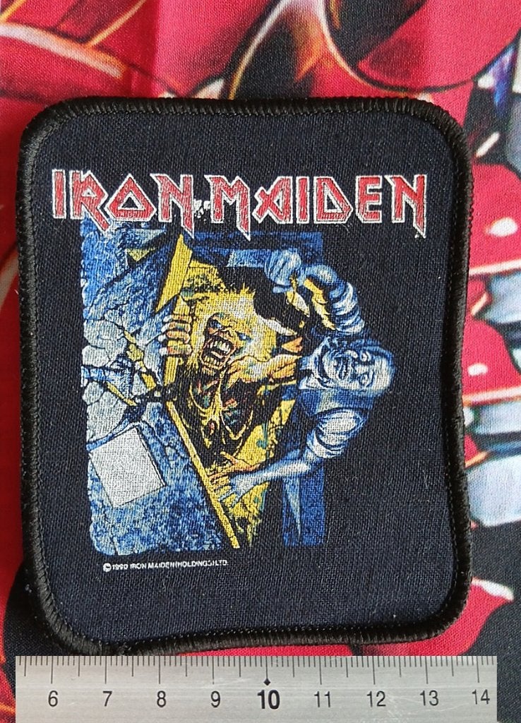 Iron Maiden vintage 1990 no prayer for the dying patch 15, Verzamelen, Ophalen of Verzenden, Nieuw, Kleding