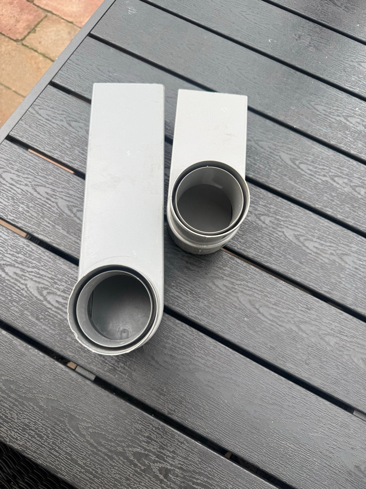 PVC afvoerbochten voor dakgoot, grijs, Ophalen, Bochten, Gebruikt, Pvc