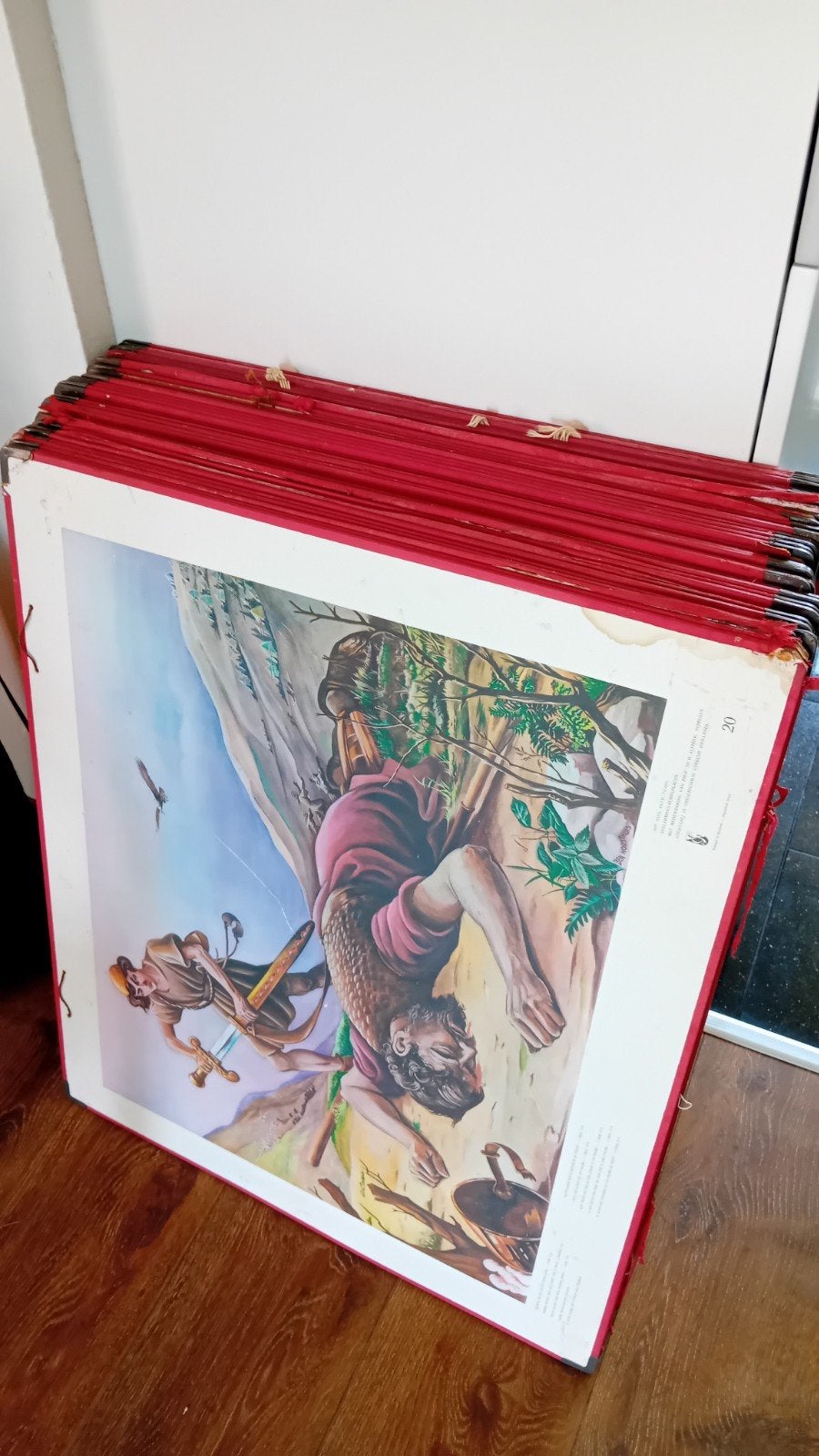 set Bellarminus bijbelplaten, Ophalen