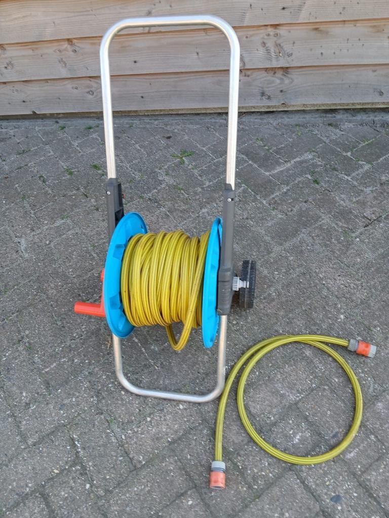 Gardena slangenwagen, Ophalen, Gebruikt, Tuinslanghaspel