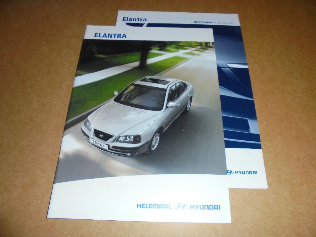 brochure Hyundai Elantra  2004, Ophalen of Verzenden, Nieuw, Overige merken