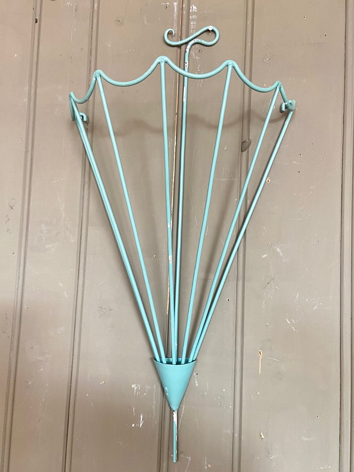 Vintage parapluhouder retro paraplubak metaal jaren 50/60, Gebruikt, Ophalen of Verzenden, Nvt, Metaal