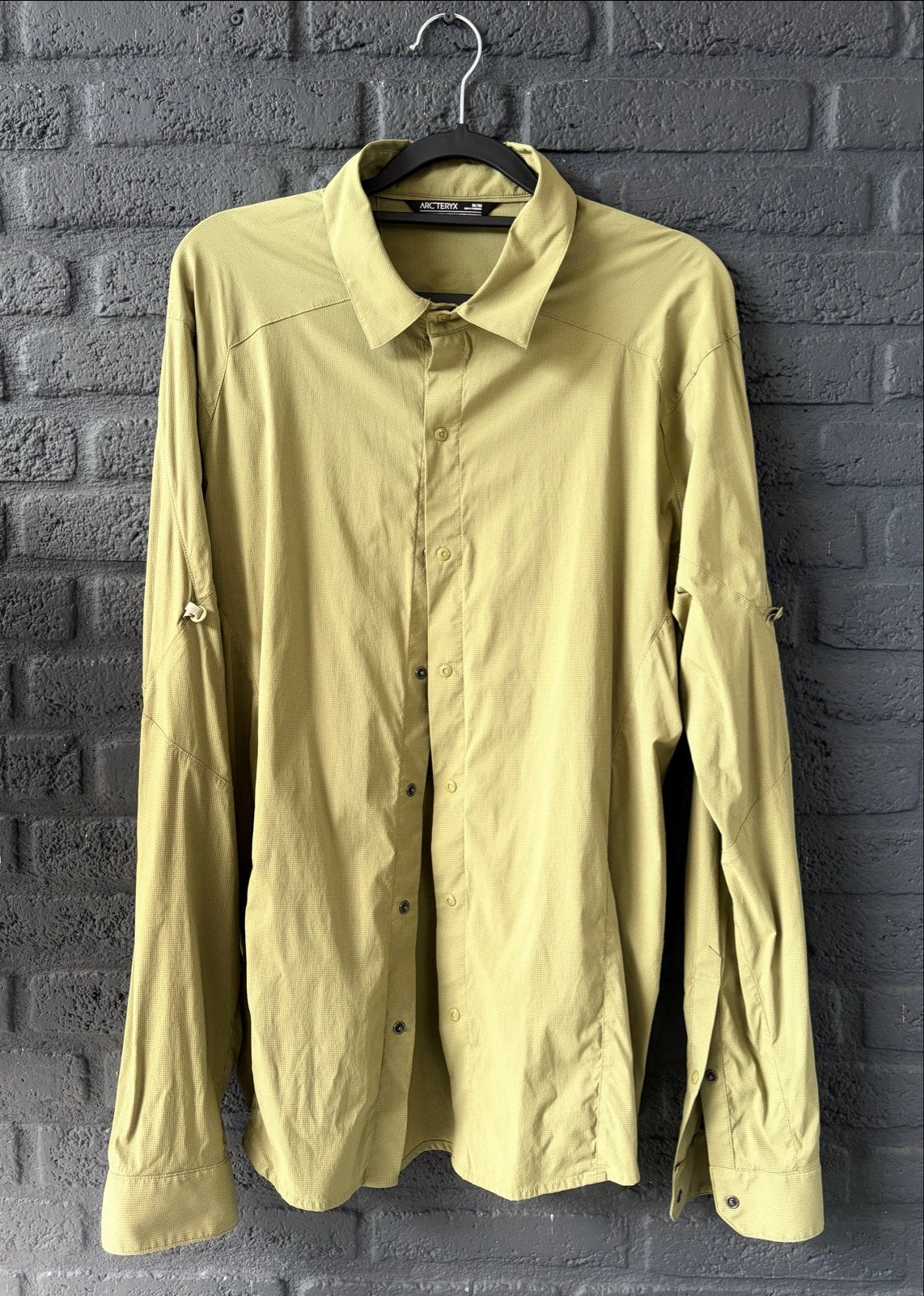 Arc'teryx Elaho LS Shirt olijfgroen Lichtgewicht en Ademend, Ophalen of Verzenden, Zo goed als nieuw, Groen, Halswijdte 39/40 (M)
