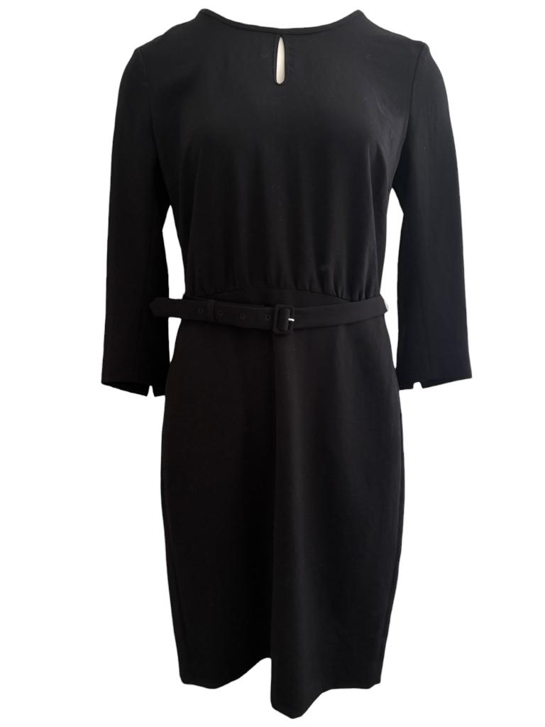 Zenggi jurk S, Kleding | Dames, Jurken, Zo goed als nieuw, Maat 38/40 (M), Zwart, Onder de knie, Ophalen of Verzenden