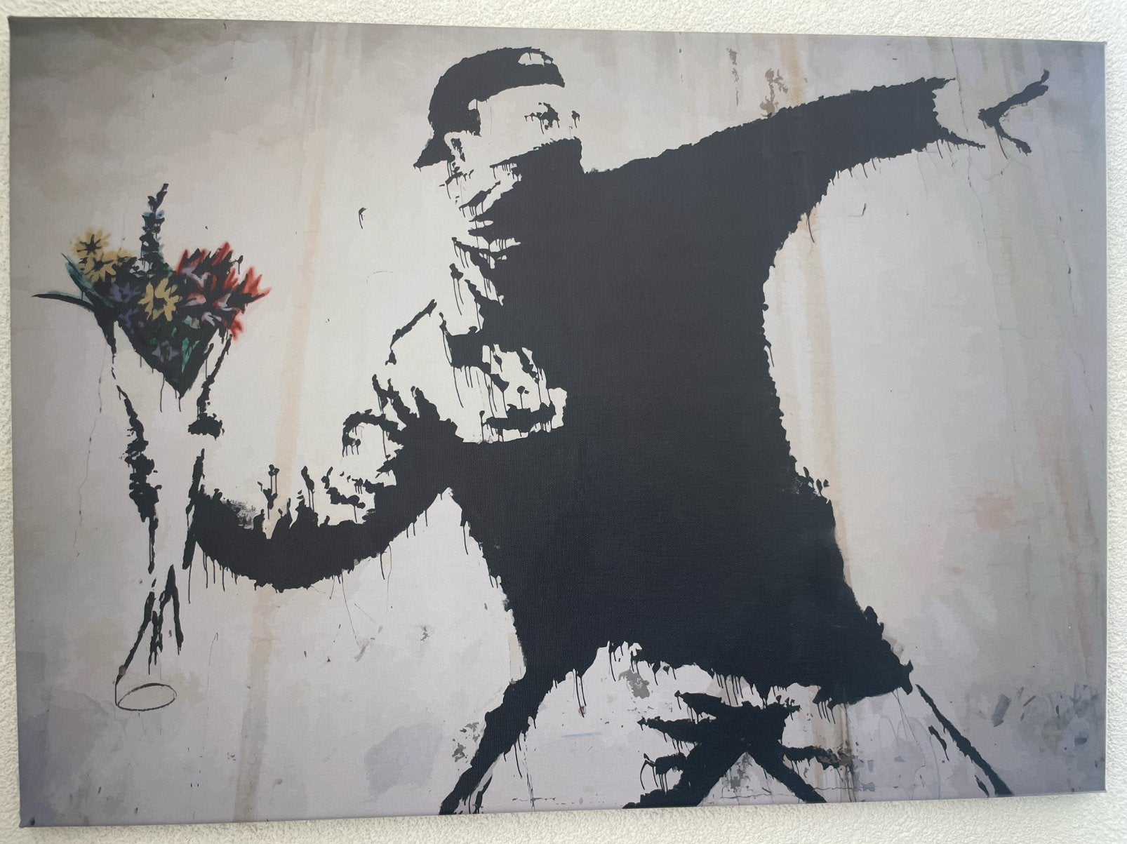 Flower thrower Banksy, Antiek en Kunst, Ophalen of Verzenden