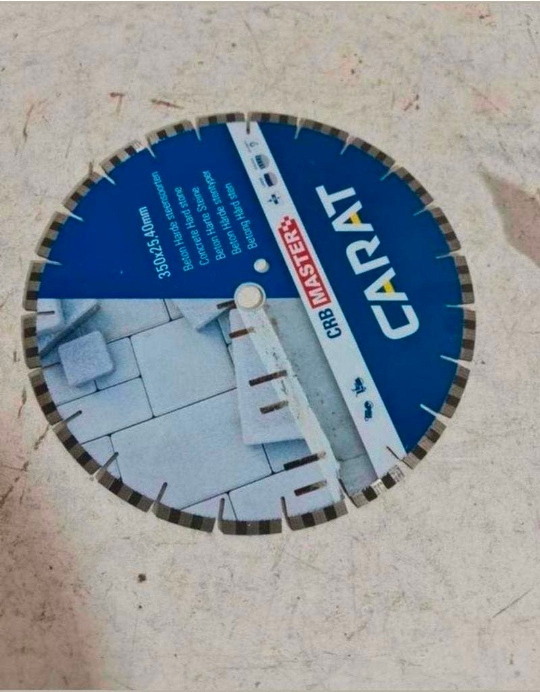 Carat diamantzaagblad CRB master 350x25,4mm beton nieuw, Tuin en Terras, Hand-tuingereedschap, Carat, Nieuw, Ophalen of Verzenden