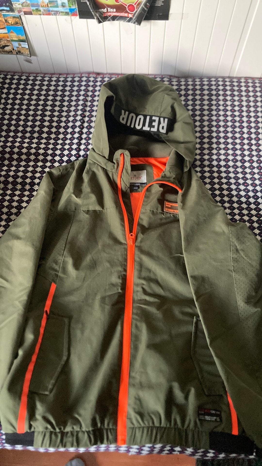 Retour zomer jack jongen, donker groen,, maat 13/14, Ophalen, Zo goed als nieuw, Jongen, Jas