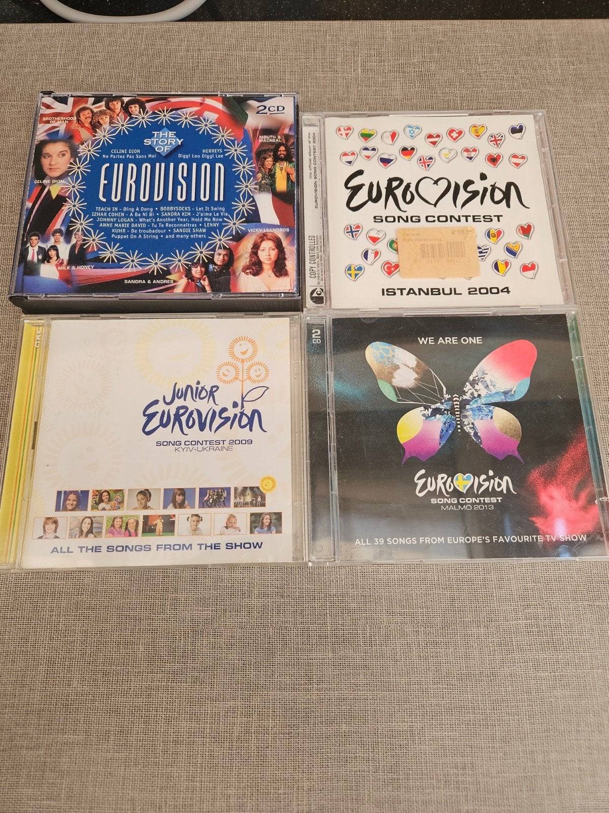 Eurovision 2CD collectie: 4 albums, waaronder boxset, Ophalen of Verzenden, Zo goed als nieuw, Boxset