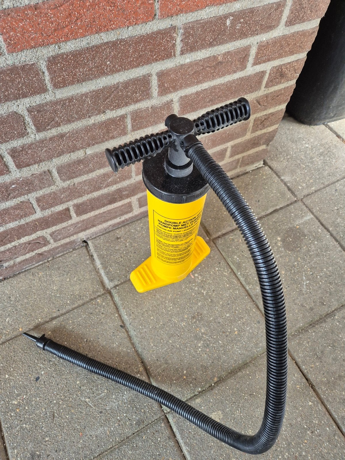 Double Action Handpomp voor opblaasartikelen, Ophalen of Verzenden, Gebruikt, Handmatig