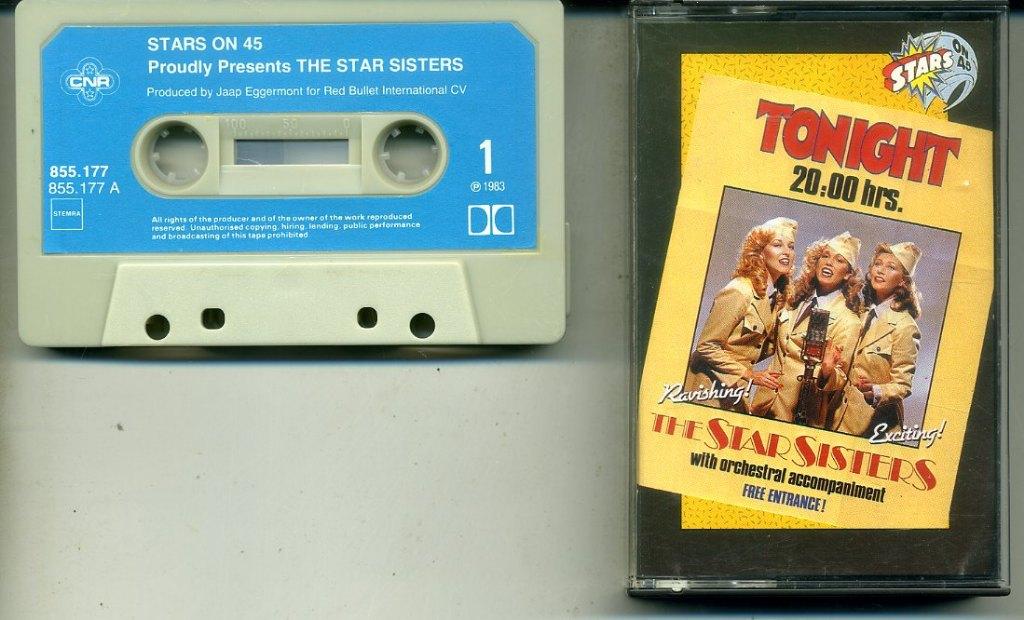 The Star Sisters Tonight 20.00 Hrs 27 nrs cassette ZGAN, 1 bandje, Ophalen of Verzenden, Zo goed als nieuw, Origineel